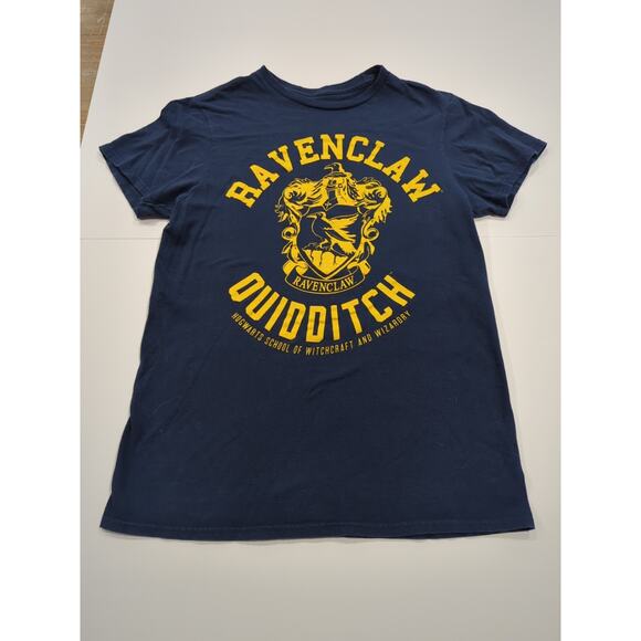 Harry Potter Small Navy Blue Ravenclaw Hogwarts Quidditch T-shirt Short Sleeve - Picture 1 of 4